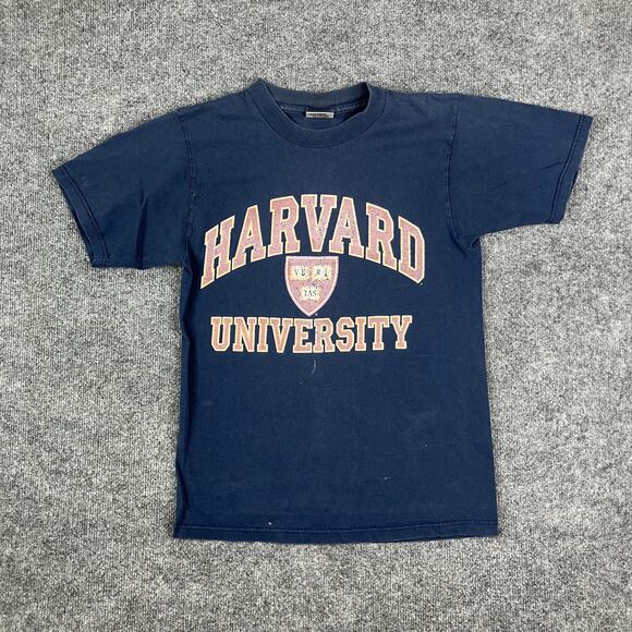 Harvard University T-Shirt Mens Size S Navy Blue Collegiate Logo Graphic - Picture 2 of 8